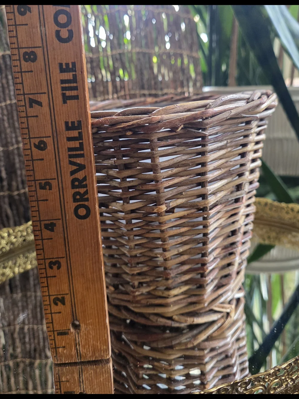 Woven Rattan Decorative Planter Utensil Holdrr Etc 6.5
